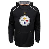 ピッツバーグスティーラーズYouth NFL " Pinnacle "プルオーバーフード付きスウェットシャツ M グレイ