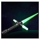 2021年 新しい レーザーソード FX ライト セーバー 4つのサウンドモード ライトアップソード 折り畳み式 LED サウンドとライトソード バッテリー付,グリーン,1PCS