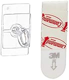 Command Party Ceiling Hooks, Clear, 3 Hooks, 4 Strips/Pack