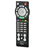 Asahi Denki かんたんテレビリモコン A-LINE ブラック RC-TV002AL(BK)