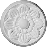 Ekena Millwork ROS04FL 3 7/8-Inch Od Small Flower Rosette [並行輸入品]