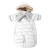 7AM Enfant Doudoune One Piece Infant Snowsuit Bunting, White, Small by 7AM Enfant [並行輸入品]