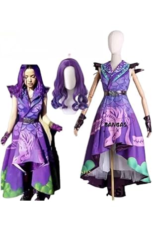 即納ディズニーディセンダント2 イヴィコスプレ衣装Dハロドレス大人