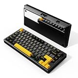 ATTACK SHARK X86 ゲーミングキーボード ワイヤレスキーボード キーボード bluetooth ワイヤレス 無線 リニア カスタマイズリニア抹茶スイッチ ガスケットマウント CNC ナノオイルスプレー加工 アルミニウム素材使用 PBTキーキャップ ホットスワップ 5層パッド 75% 81キー アンチゴースト 日本語説明書【技術基準適合証明219-249332】(星の夜)