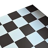 [ハリーオリジナル] リフォームするなら少量パックが便利で使いやすい ハリーDIY カラーフロアタイル 30cm角 [10枚パック] (モダン ブラック×ホワイト)