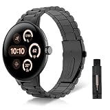 [ReHowy] Google Pixel Watch 4/3 45MM 対応 交換バンド ビジネス風 ステンレス製 ピクセルウォッチ4 45mm 交換ベルト サイズ調節可能 調整工具付き 替えベルト コンパチブル Google Pixel Watch 4 45mm バンド ブラック