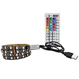 ゴシレ [Gosear] 2m マルチカラー LED ライト USB RGB テレビバックライトテレビデスクトップモニターのリモートコントロール