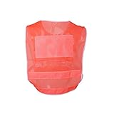 F Fityle 反射ベスト　高視認性　作業服　蛍光　交通警備 自転車 バイク 工事現場　安全ベスト　全3カラー - オレンジ