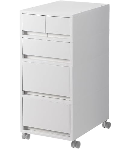 ホワイトキャビネット 6引き出し 120cm Amazon.co.jp: キャビネット 引き出し 6段 ユニット 28x奥行44x高さ