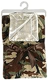 Stephan Baby Super-Soft Fleece Crib Blanket and Security Blankie Set, Camo Print by Stephan Baby [並行