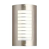 Kichler Lighting 6048NI Newport 2LT 15IN Exterior Wall Mount, Brushed Nickel Finish with White Acryl