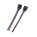 KAPATA LEDテープ用 延長用ケーブル RGB/4pin/10mm/5050SMD/10cm 20ケセット オスとメス(10ペア) 射出成形