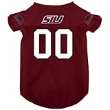 NCAA Southern Illinois SalukisペットJersey withパッチ L ブラック