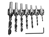 皿穴ドリルビット 7PCS HSS 5フルート セット 木工用 穴あけ 面取りカッター 3mm-10mm 7本セット