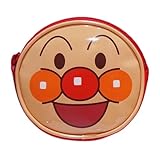 【日本製】アンパンマン 肩ひも調節可能 エナメルフェイス 丸ポシェット ANPANMAN アンパンマン 11.5×13×4cm