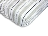 SwaddleDesigns Sterling Cotton Muslin Crib Sheet 3 Color Stripe with Shimmer [並行輸入品]