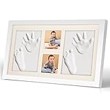 ベビーフレーム 手形 足形 手形足形 prome 赤ちゃん フォト フレーム ベビーフォトフレーム 手形フレーム 木製フレーム 手形足形フレーム 置き掛け兼用 無毒安全 出産祝い baby 写真立て 
