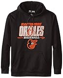 MLB Baltimore Oriolesメンズsa2フリースパーカー S ブラック