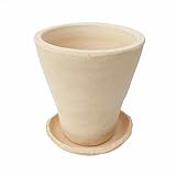 4号 ナチュレＳ 手造り植木鉢 受け皿付き 常滑焼