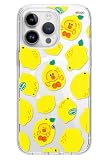 【elago】 iPhone 15 Pro Max 対応 ケース ラインフレンズ 公式 ブラウン コニー サリー MagSafe 対応 耐衝撃 スマホケース [ Apple iPhone15 ProMax アイフォン15 プロマックス 対応 ] iPhone15ProMaxケース LINE FRIENDS B&F FRUIT SHOP レモン