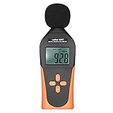 KKmoon RuoShui LCDデジタル騒音計 30-130dBA サウンドレベルメーター 音量測定 デシベル監視 テスター