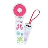 Jj Cole Pacifier Clip, Pink Flutter by JJ Cole