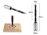 Yonico 42205R 貫通穴あけビット - 右回転 - 長さ70mm - 刃径5mm - 軸径10mm