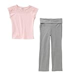 Crazy 8レースパネルTee & Kidtopia Foldoverニットパンツ( 3t )