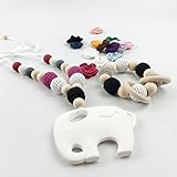 Mamimami Home おしゃぶり シリコーン製 エレファントネックレス 赤ちゃんを噛むおもちゃ 1個