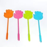 RaiFu ハエたたき 5本セット 蝿叩き　蝿打ち　害虫　蚊　ゴキブリ用　プラスチック製　ブルー　フラットヘッド 害虫キラー