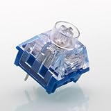 Kailh Deep Sea Silent Pro スイッチ V2、5 ピン Islet リニア/Whale 触覚透明 プレ潤滑スイッチ、カスタム メカニカル キーボード用(110PCS,Islet V2)