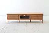 北欧 天然木アルダー無垢材のテレビボード ナチュラル（NA） 幅152cm