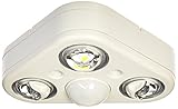 All Pro Outdoor Security REV32735MW Revolve LED Triple Head 270 Degree Motion Security Light, 2400 l