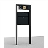 三協アルミ　フレムス1型　プラン　2015-C　木調＋形材色　【機能門柱　機能ポール】 　マロンノーチェ＋ブラック