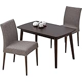 山善(YAMAZEN) こたつ＆チェア2脚 ダイニングこたつ (105×60cm長方形) 手元コントローラー付き WSHC-L1056HB/WSC-81*2