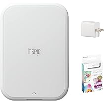 Canon インスピックiNSPiC PV-223 フォトペーパー100枚セット キヤノン（Canon） (フォト用紙100枚&アダプタ付) ミニフォト