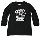 Russell Athletic NCAA Boysジョージア工科大学、ジョージアBulldogsロングスリーブTシャツ US サイズ: S カラー: ブラック