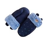 かわいいミトンのぬいぐるみ手袋暖かい冬ミトンファッショナブルな手袋ニット手袋