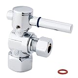 Kingston Brass CC43101DL Concord Decorative Quarter Turn Valve with 1/2-Inch IPS Inlet and 3/8-Inch 