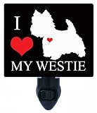 Night Light – I Heart My Westie – Love – 犬LED Night Light