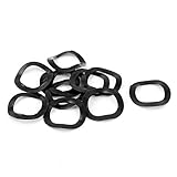 uxcell ブラック　メタル　14mm x 21mm x 0.3mm　金属　10個