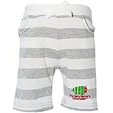 2017年 夏物 はらぺこあおむし 天竺 太っちょボーダー ５分丈パンツ THE WORLD OF ERIC CARLE グレー◇95cm