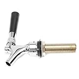ILS - Chrome Draft Beer Dispense Faucet Keg Tap 3 Inch Shank w/ 1/4 Inch Bore