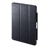サンワサプライ iPad Air 2020 Apple Pencil収納ポケット付きケース PDA-IPAD1714BK