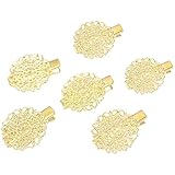 [CHOUETTE] ヘアクリップ 透かし 花 台座 12個 ゴールド ハンドメイド 素材 材料 pt-1556