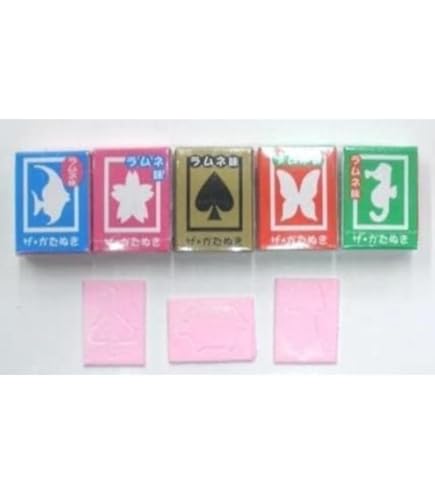 Amazon.co.jp: ザ かたぬき 50枚 セット (5種 各2個) ラムネ 味 駄菓子