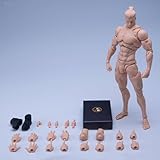 [Tbmodel] Romankey X COWL 1/12 フィギュア 超可動 男性 素体 ヘッド フルセット コスプレ アクション (黄肌)