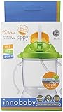 Innobaby Sippin' Smart EZ Flow Straw Sippy Cup, Green, 10 Ounce by Innobaby (English Manual)