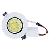 Lemonbest™ High Power Dimmable Recessed LED Ceiling Down Light Fixture 7 watts COB LED Spotlight Flo