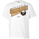 Buffalo Sabresリーボックホワイトスイープ半袖Tシャツ S
